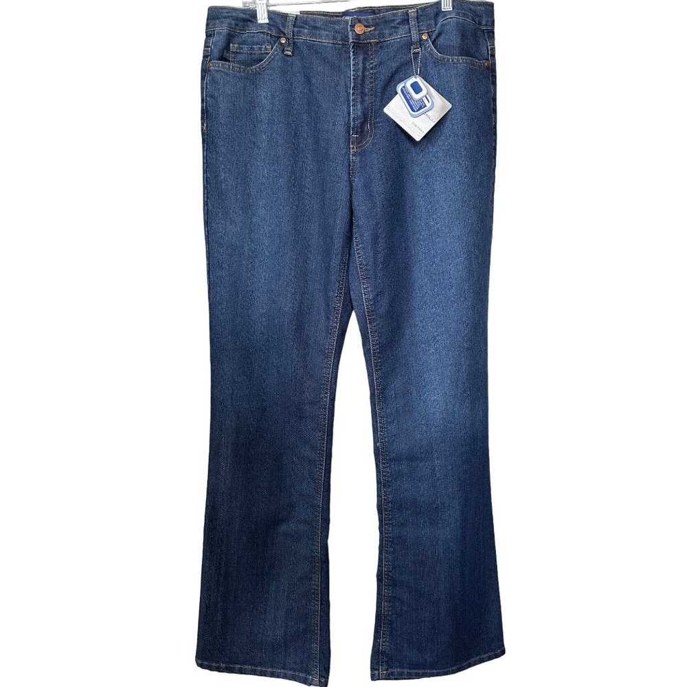NWT Bandolino Blu Aria Womens Boot Cut Jeans Size 16